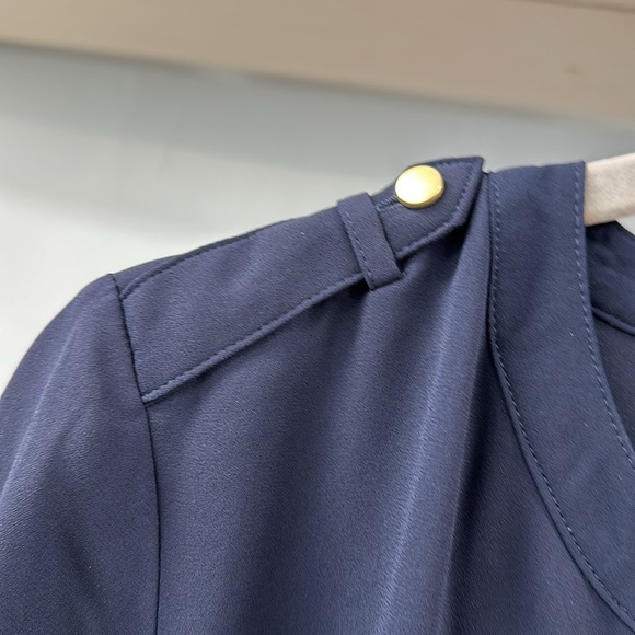 CHICO’S Modern Utility Tunic Size 1 NWT Navy Blue - Picture 7 of 8